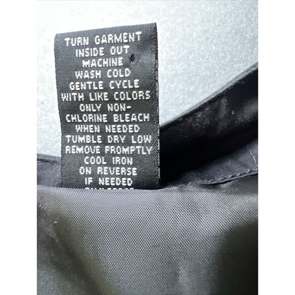 New York and Company Sheath Dress Size 4 Black Cotton Pleated Sleeveless Career - Picture 11 of 11